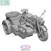 Sol Model WWII German KS750 Military Sidecar 3D Printer Kit MM880 1/35 (Motorcycle)