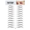 Wear-resistant Women Eyebrow Sticker Single-use Stereo Decal Various-shaped False Eyebrow Decoration Lightweight Stickers