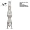 Modern Home Decor Inverted Girl Figurine, 3D Printed Athlete Statue, White Muscle Line Sculpture Sporty for Table Shelf Decorative Statue