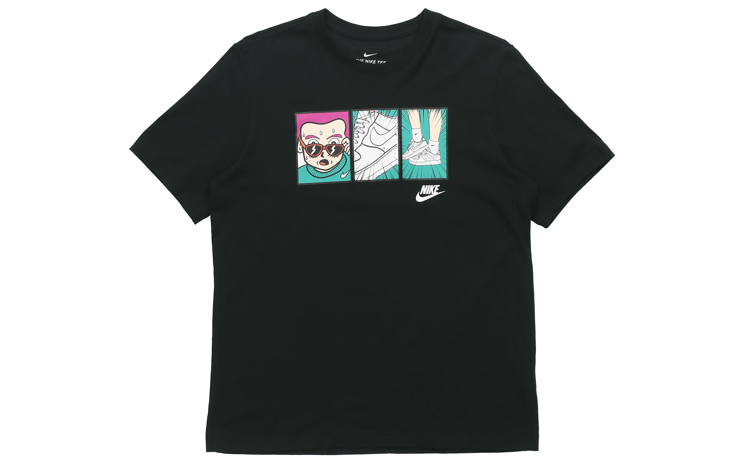 

Nike T Shirts Men s Crew Neck Moderate Straight Fit CT6528-010 M