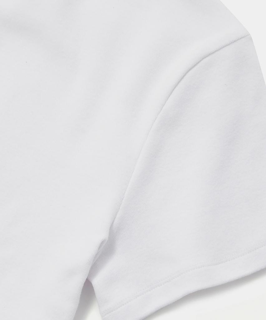 COLUMBIA UNIVERSITY Tiny Script Logo Women Slim-Fit S/S T-Shirts White