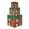 Christmas Nesting Gift Boxes With Lid For Holiday Packaging Empty Advent Calendar Candy Box Christmas Tree Gift Wrap Boxes