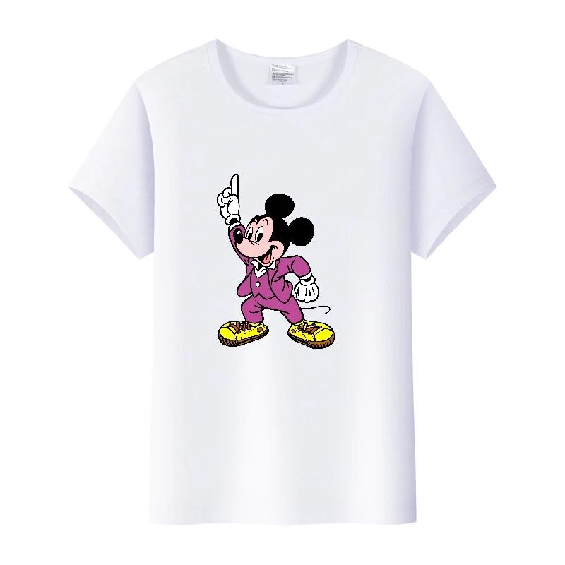 Kawaii Summer Short Sleeve t-shirt Cartoon Tshirt Female Top Loose Tee Mickey Mouse Graphic Clothes Gift Unisex