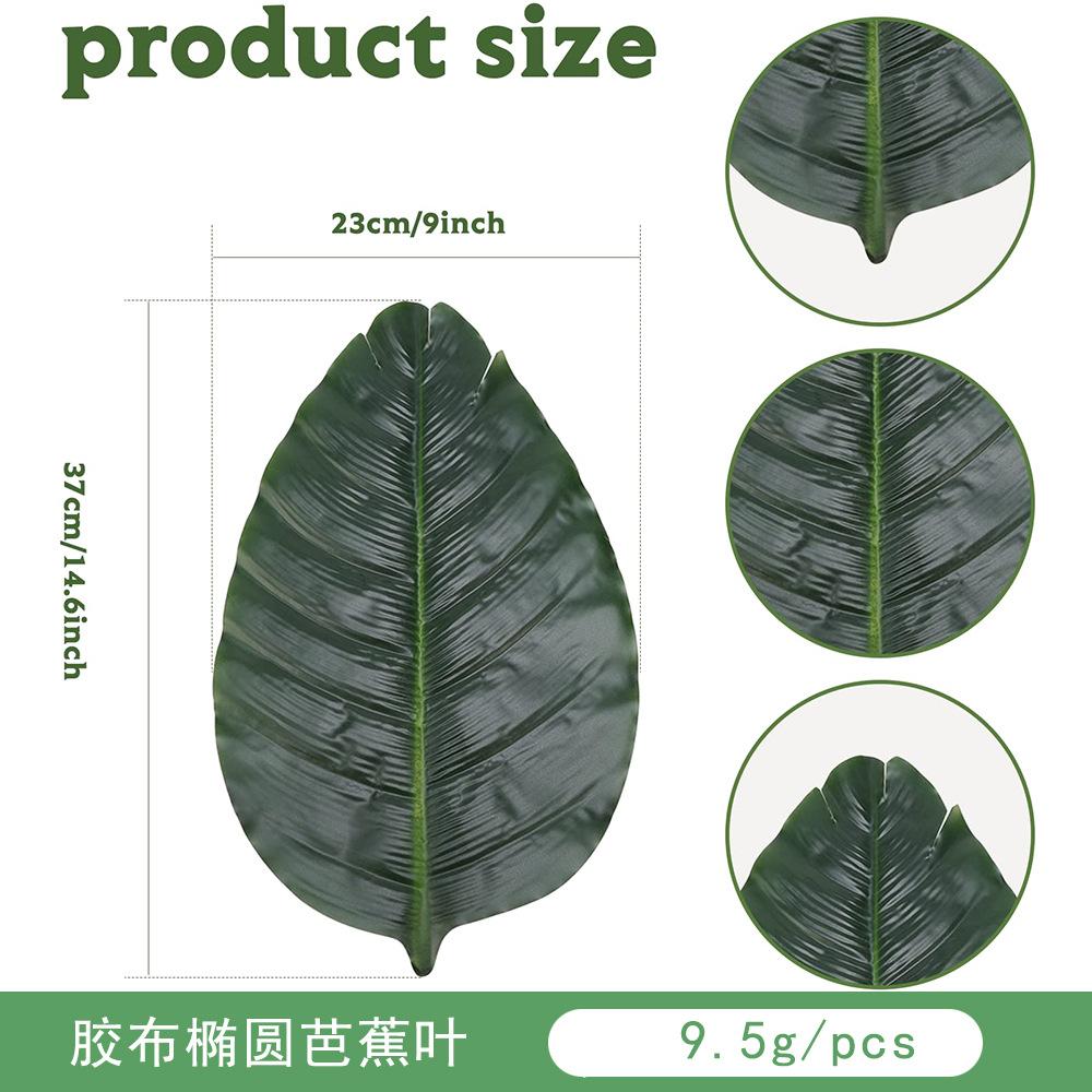 Decor de Masă Frunză de Bananier Artificial Tematică Plajă Hawaiiană Petrecere Safari în Junglă Ornament de Birou pentru Acasă Frunză de Bananier Simulație