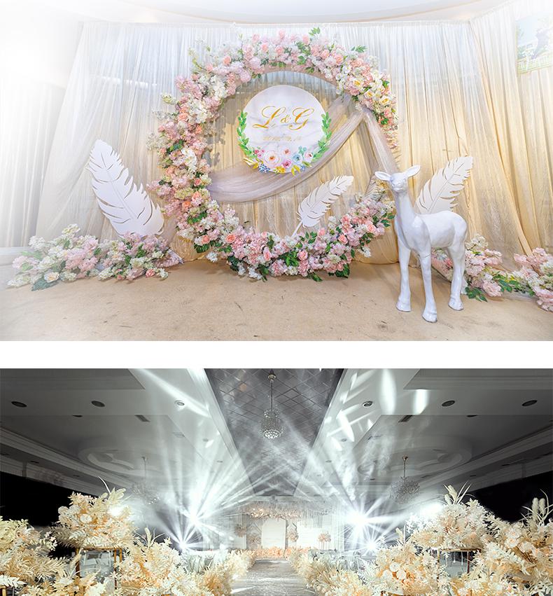 Wedding Aisle Blue Artificial Flower Row Decoration