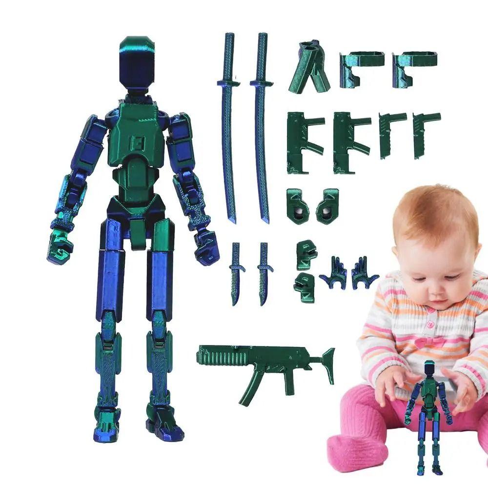 Figures Toys 3D Printed Action Figure Multi-Jointed 3D Printed Mannequin Kids Adults