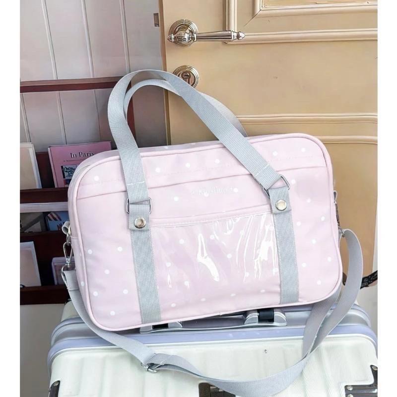 Harajuku Polka Dot Cute Sweet Ita Bag Y2K Comic Exhibition Shoulder Bag Women'S Daily Commuting Casual Portable Crossbody Bag