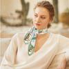 Twill Silk Scarf Woman Mystery of 24 Print Square Scarves Wraps Bandana Small Hijab Silk Foulards Tie Headband Neckerchief 53CM