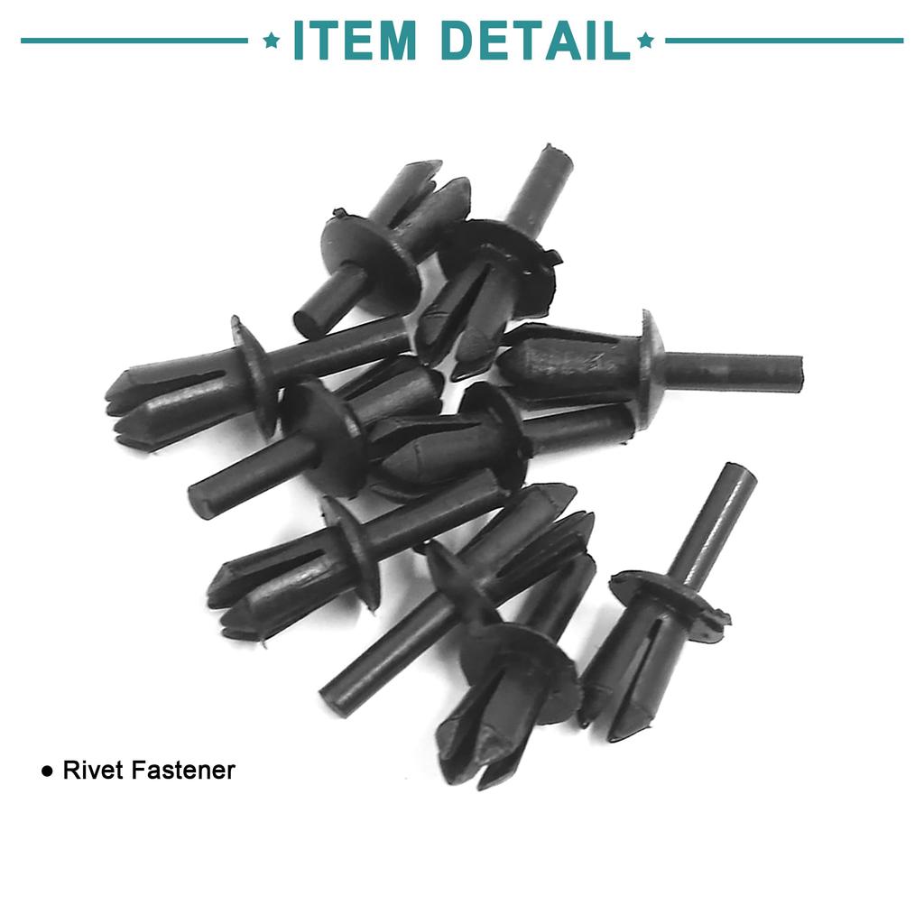 ACROPIX 10pcs Drive Rivet Bumper Fender Push Clip Retainer Clip Universal 5mm Hole Fit BM W Black