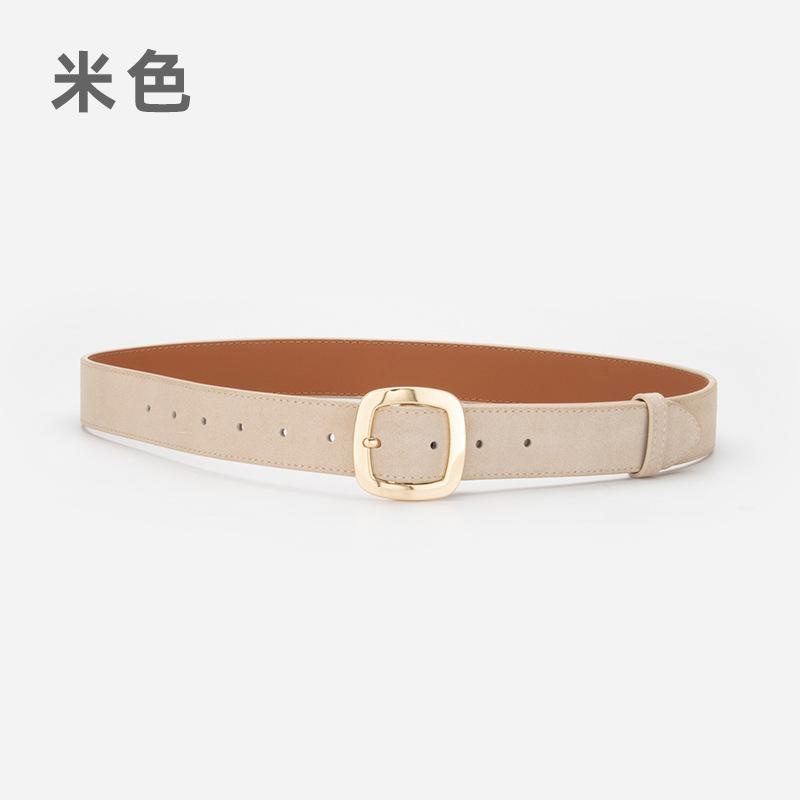 Vintage Damen Gürtel Leder Matt Wildleder Dekoration Mit Rock Jeans Gürtel Damen