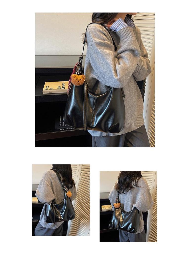 Women's Retro Y2K Autumn/Winter Crossbody Tote - Versatile High-End Fashion Bag