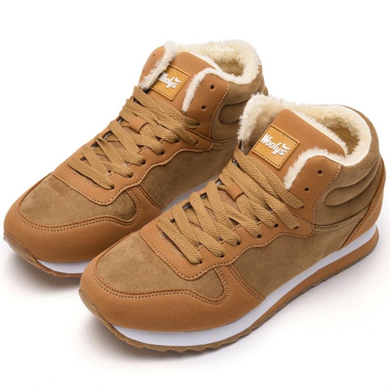 Zimní boty Muži Ženy Boty Teplé Kožešinové Boty Ženy Sněhule Běžné Boty Tenisky Kotníkové Unisex Boty Zimní boty Plus Velikost 46