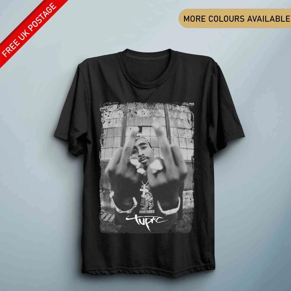 Tupac T Shirt Unisex Gangster Rap Shirt 2pac Shakur Music Concert T Shirt Gift S