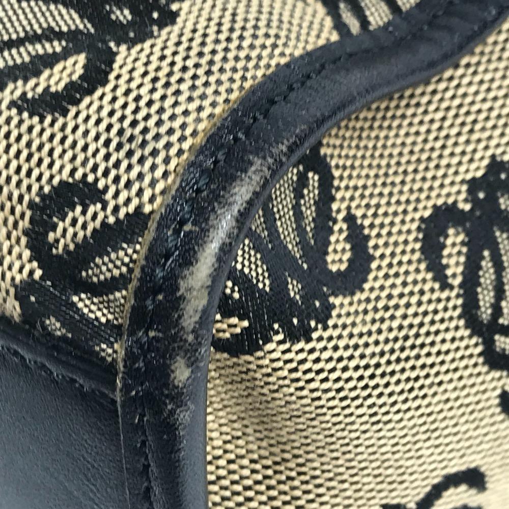 LOEWE Anagram logo Hand Bag Bag Tote Bag Business bag Leather/Canvas Black
