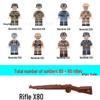 WWII Military Minifigure Soldiers - Compatible Building Bricks Educational Toys for Boys