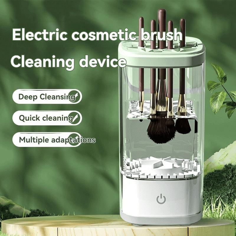 2025 New USB Electric Makeup Brush Cleaner Rechargeable Makeup Brushes Cleaning Tool Automatic Makeup Brush Cleaning Stand Devic