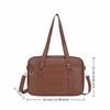 Casual PU Leather Jk Shoulder Bag Japanese Style Adjustable Strap Crossbody Bag Big Capacity Itabag Student