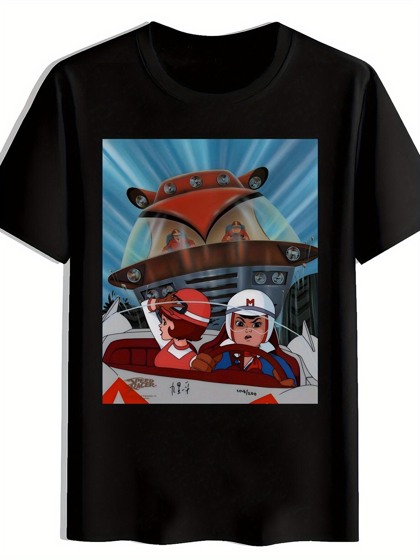T-shirt One-Piece Vintage Cartoon Character Speed Racer Graphic L