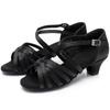 Salsa Latin Ballroom Dance Shoes 4cm Heels Dancing for Women Girls Practicing Dance Shoes