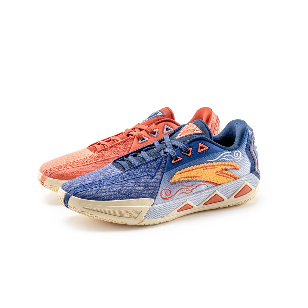 Men's Sneakers ANTA KAI SPEED 3 Basketball Shoes Men's Low-top Neon Bright Red/Basic Black