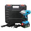 AC 100-240V 50-60H Cordless Impact Wrench Machine Set 19800mAh Electric Drill Hammer Tool 19800mah Li-lon Battery W/ LED Light New