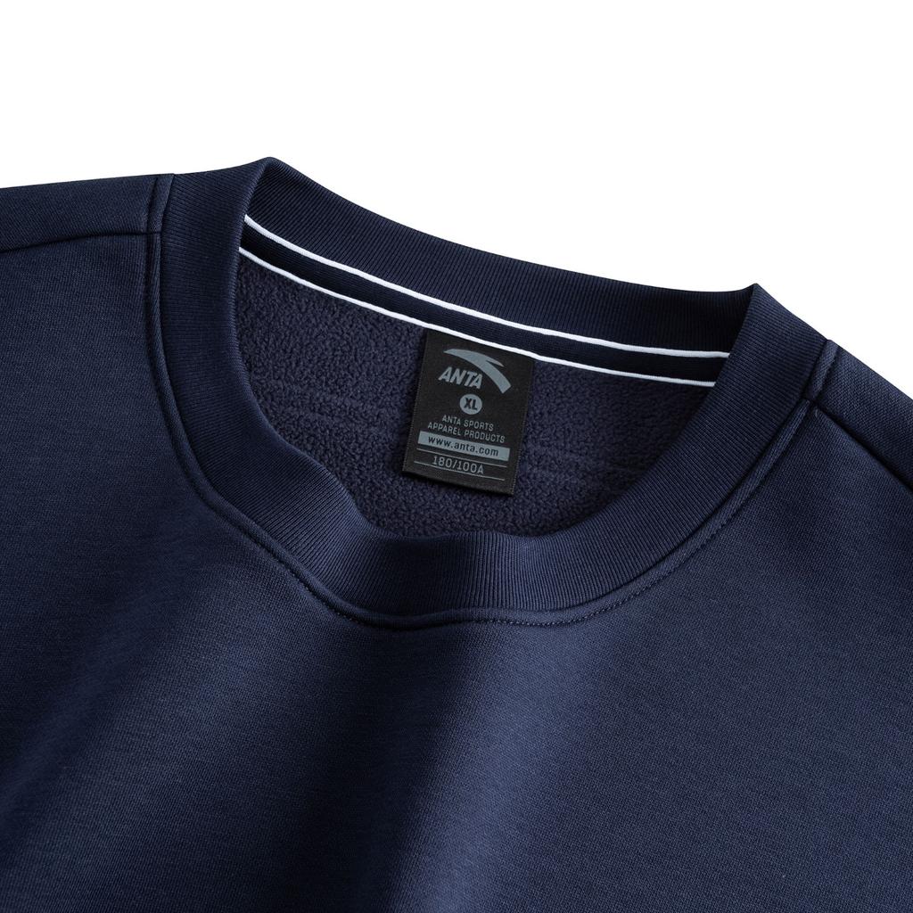 Anta Life Series 2025 Winter Pullover Sweatshirt Men Sweatshirt Release-Blue 952548701-7