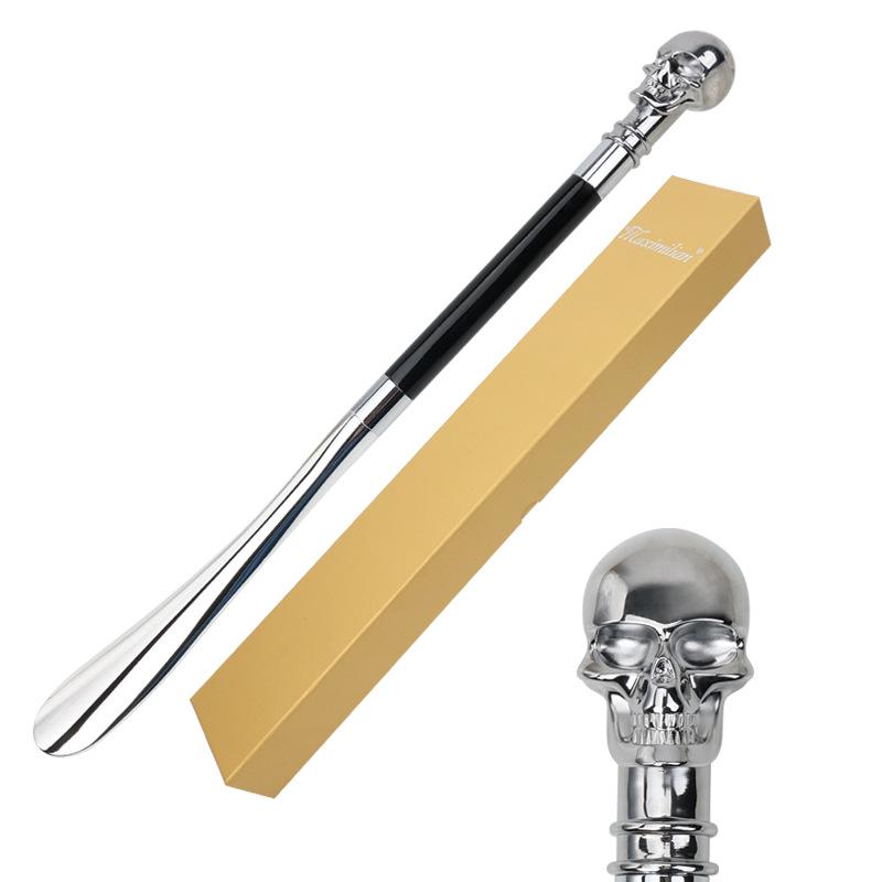 Maximilian Luxury Shoehorn with Metal and Wood Handle for Home or Hotel Use
