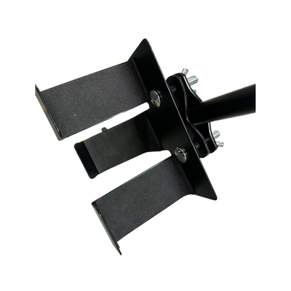 Compact Multifunctional Percussion Stand with Handheld Bell and Sand Bucket Holder