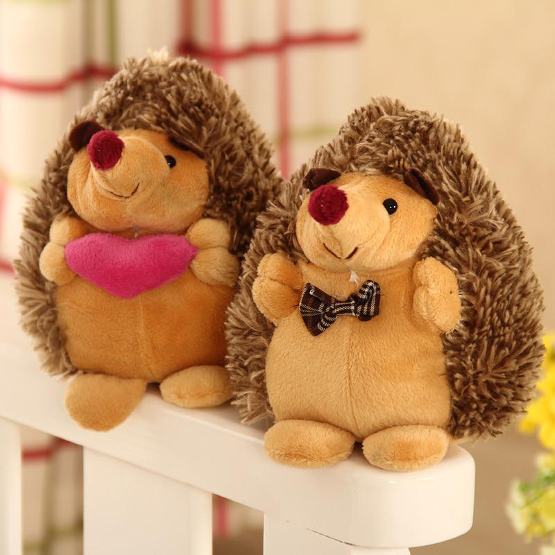 1Pc 18cm Soft Hedgehog Animal Stuffed Plush Gift Child Home Wedding Party Souvenir for Children Accompanying Gift