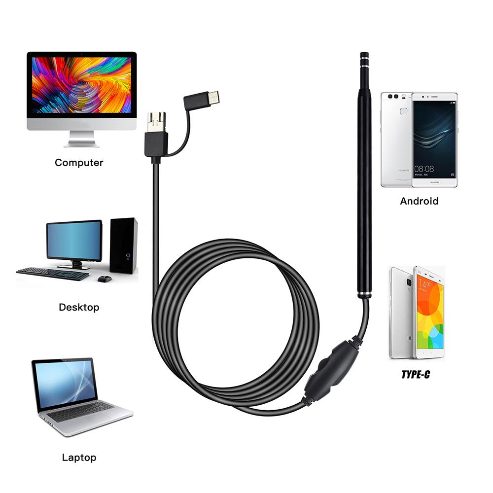 Smart Visual Ear Cleaner Ear Stick Endoscope Earpick Camera Otoscope Ear Cleaner Ear Wax Remover Ear Picker Ear Stick beleza PC