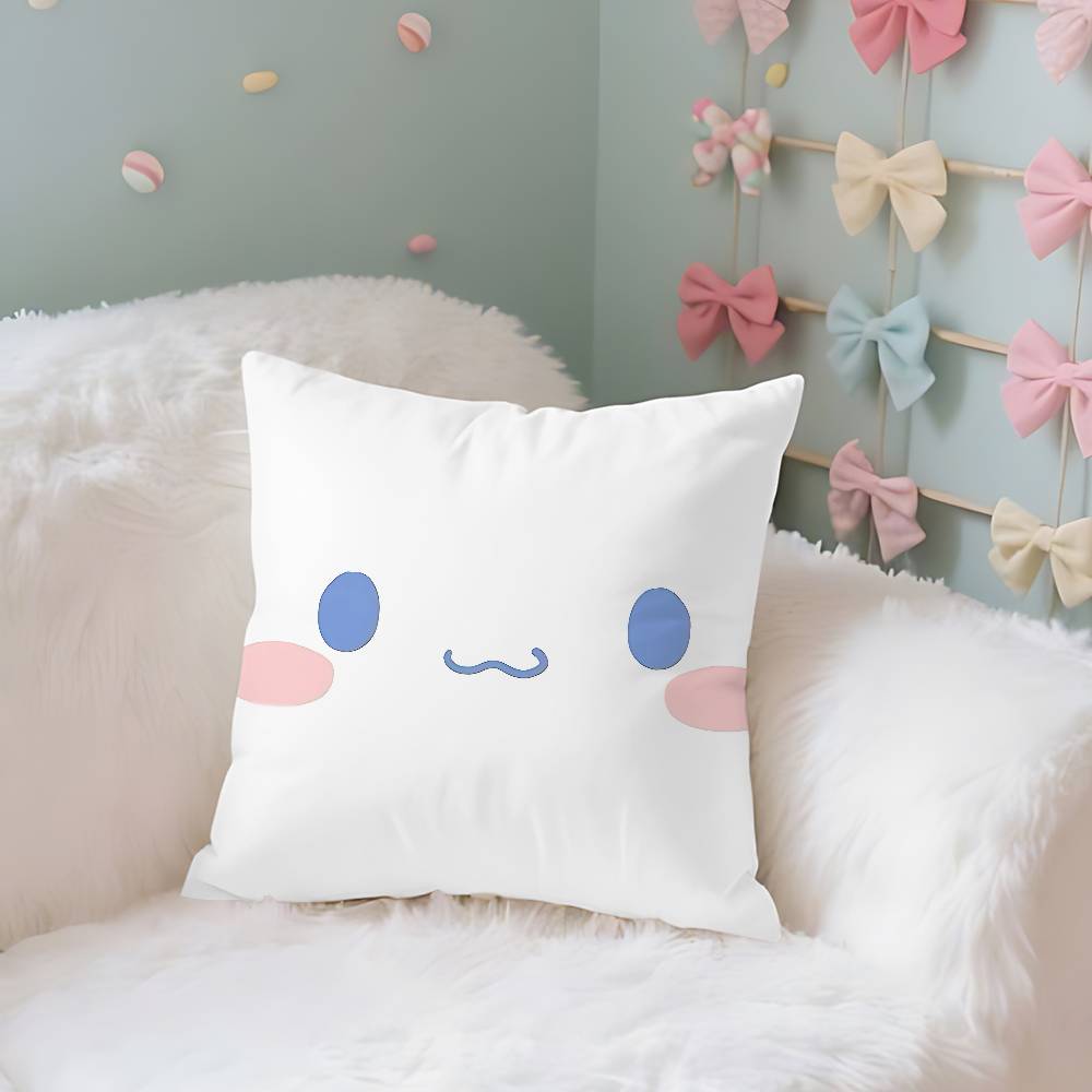 CuteSsanrioSkawaii Case Plush Fabric Soft Pillowcase Double Sided Print Cushion Cover Household Gifts