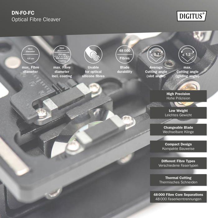 Accessoire coffret de communication - connecteur rj45 - panneau de brassage Digitus - DN-FO-FC