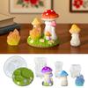 Pack of 4 Multifuntional Mushroom Shape Silicone Mold for Ornaments Festival Home Decorating and Creative Gift Ideas