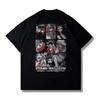 Japanese Cartoon Anime ONE PIECE One Piece Shortsleeved Tshirt for Unisex and Women Summer Heavyweight Drop Shoulder Loose Luffy