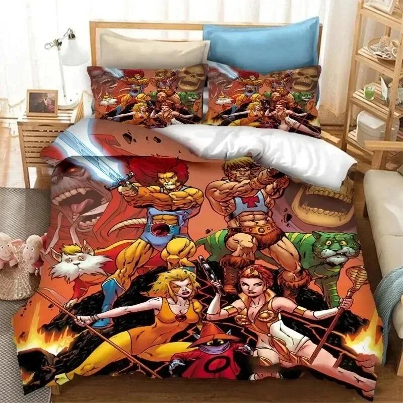 3D-Druck He-Man und Die Masters of the Universe Bequeme Bettdecke Bettbezug Kissenbezug Bettwäsche-Set Dekoration Heimtextilien
