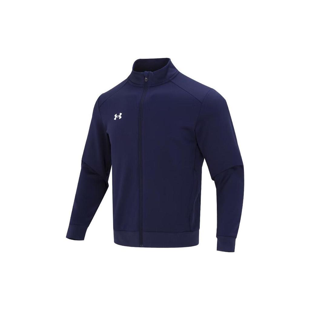 Under Armour Knitted Breathable Stand Collar Sports Quick Dry Jacket Men Jacket Navy 23600305-409