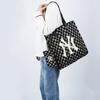 New MLB Monogram Collection Polyester Combo Bag, Tote Bag, Shopping Bag, Shoulder Bag, Handbag Women's Black 3AORL011N-50BKS