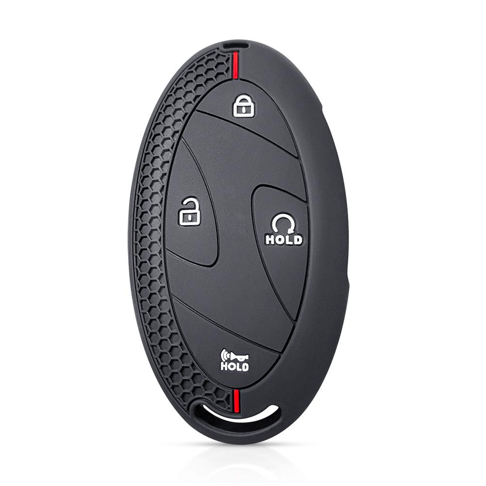 SKCW6 Silicone Key Cover For Hyundai Kona 2024 Ioniq 2021 Elantra SEL 2023 Ioniq 5 6 7 Grand Prix GN7 Key Case Car Accessories Chains