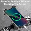 New motorcycle mountain bike riding phone holder anti shake push-pull bike navigation phone holder