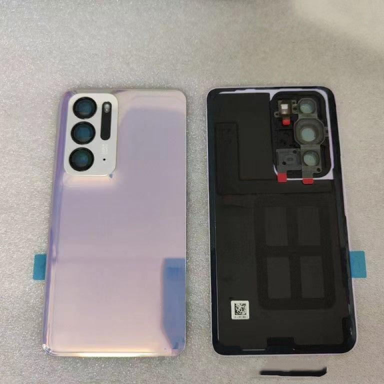 

Новое заднее стекло для Oppo Find N Задняя крышка аккумулятора PEUM00 Корпус Дверца с рамкой камеры для Find N Крышка аккумулятора Purple With Lens