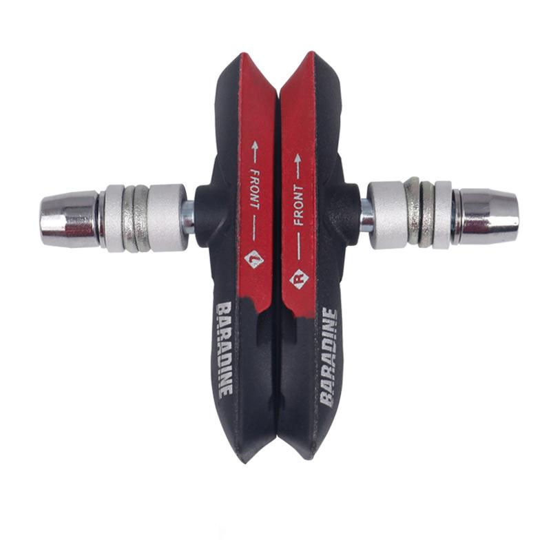 Тормозные колодки V-Brake 73 мм для MTB Dual Pull Всепогодные Велосипедные тормозные колодки Совместимы с линейными механическими тормозами красный
