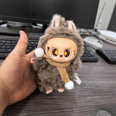 Labubu Keychain,The Monsters Series Doll, Labubu Little Chief Keyring Bag Pack Pendent, I Found You Vinyl Face Doll Toys for Modern Home Decor