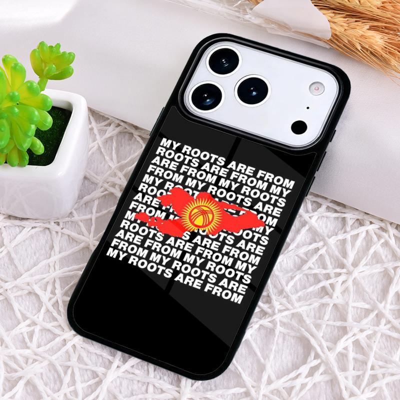 Kyrgyzstan Flag Phone Case for iPhone 17 Air 16 15 11 12 14 13 Pro Max Shockproof Cover