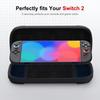 Case for Switch 2 2025, Hard Shell Travel Case with 12 Game Card Slots & Screen Protector Mat , Portable Hard Shell Storage Bag