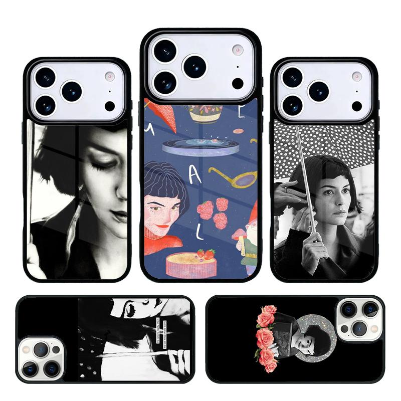 Amelie Filmplakat weiche Handyhülle für IPhone 11 12 13 14 15 16e 17 Pro Max Hülle für IPhone 17 Air