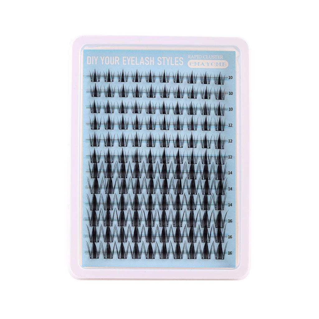 Natural C Curl Individual False Eyelashes: 120 Clusters, 10-16mm, DIY Dense Segmented Lashes
