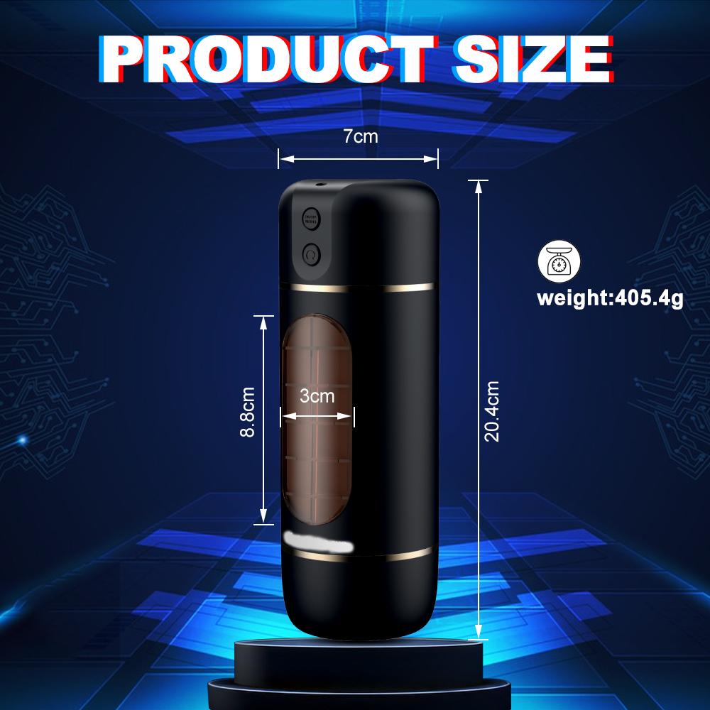 Automatic Male Masturbator 10 Vibrating Mode 3D Textured  Sleeve Real Pocket Pussy Stroker Hands Free Adult Sex Toys for Man