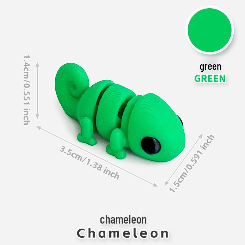Colorful 3D Printed Small Animal Toys - Simulation Animal Models for Micro-Landscape Decoration