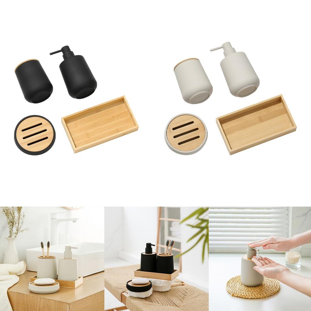 4Pcs Bathroom Accessories Set Decor for Homes, Office Modern Design