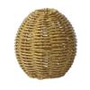 Woven Faux Rattan Vase Handmade Indoor Decorative Vase for Dried Artificial Flowers Rustic Farmhouse Boho Wicker Vase Basket for Table Centerpiece